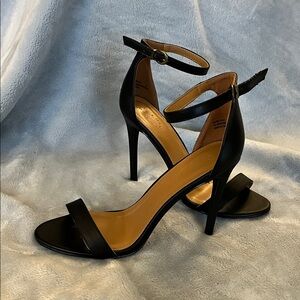 Elegant Black Strappy Heels